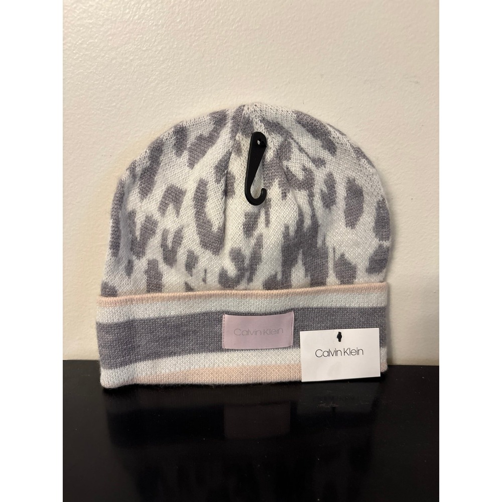 Calvin Klein‎ Leopard Print Beanie